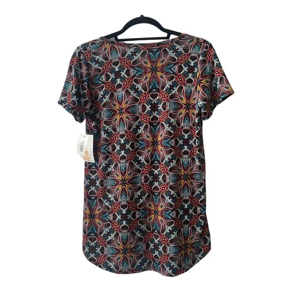 LuLaRoe Classic XS Paisley T-Shirt Womens Short Sleeve Multicolor Stretch - Picture 9 of 12